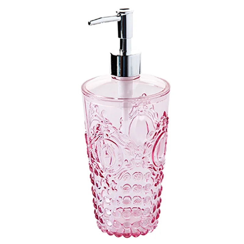 Резной пластиковый диспенсер для шампуня практичный контейнер жидкого мыла геля