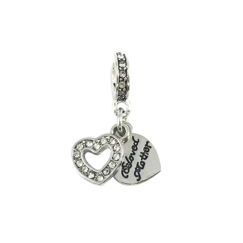 Любимой маме болтается Европейские Бусины подбираемые Подвески Браслеты