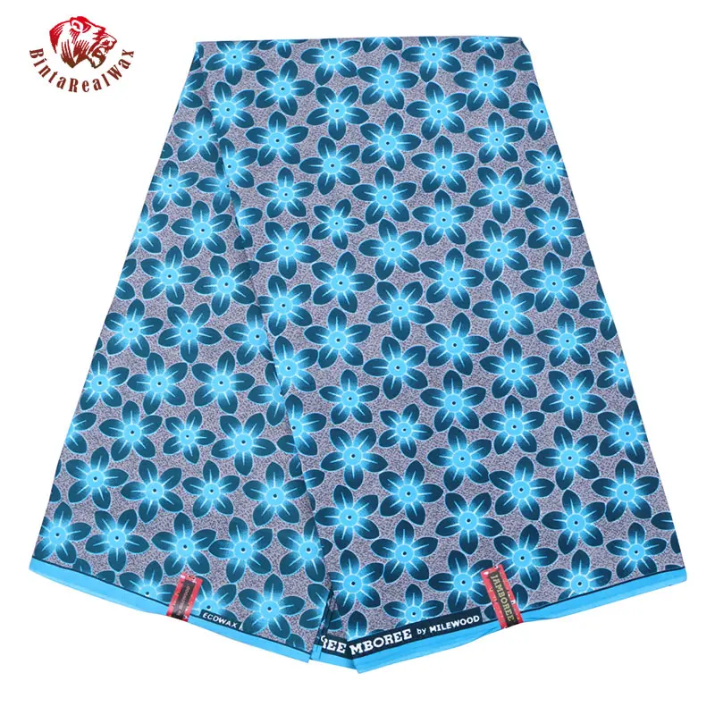 2019 Анкара Африки полиэстер воск принты ткань бинта реальные высокое качество 6