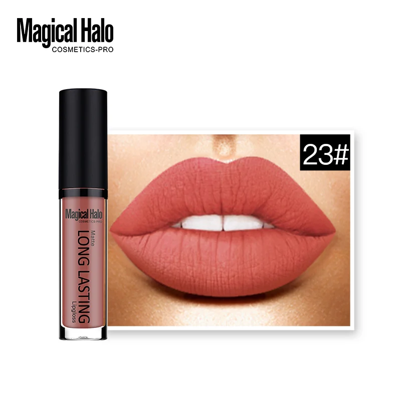 23 20-38 цветов бренд Magical Halo жидкая помада стойкий блеск для губ матовая губная помада водостойкая блеск для губ татуировка Обнаженная Cosmetcis Berry - Цвет: 23