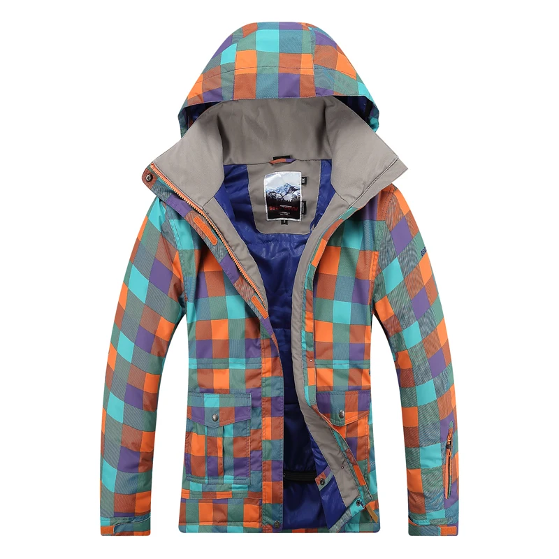 Dark plaid Free shipping NEW arrive waterproof snow sports clothing snowboarding jacket women warm cotton skiing | Спорт и