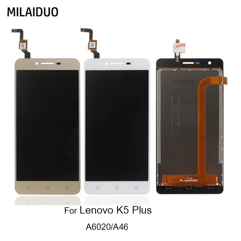 ЖК дисплей для Lenovo Vibe K5 Plus A6000 A46 A6020a46 кодирующий преобразователь сенсорного