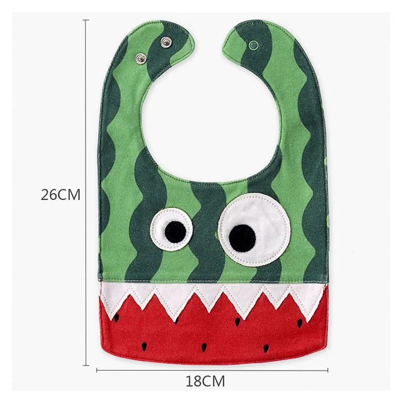 Детские нагрудники Little Monster модные с большими глазами для мальчиков и девочек