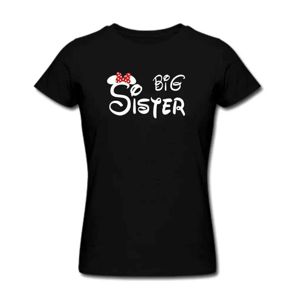 big sister women siz Футболка для папы, мамы; футболки для родителей на день рождения; одинаковые футболки для семьи с надписью «granda», «granda», «Brother», «Sister» - Цвет: big sister women siz