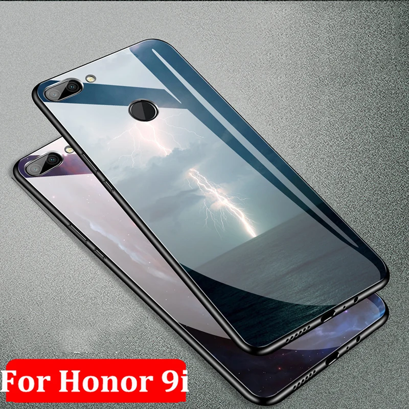 Чехол для Huawei Honor 9i чехол с закаленным стеклом телефона 9 i защитный кожаным