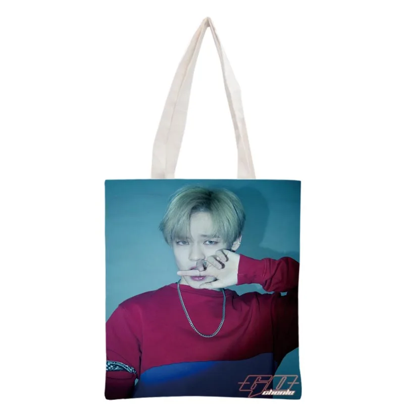 Новое поступление индивидуальная Холщовая Сумка тоут с принтом KPOP NCT Chenle женская