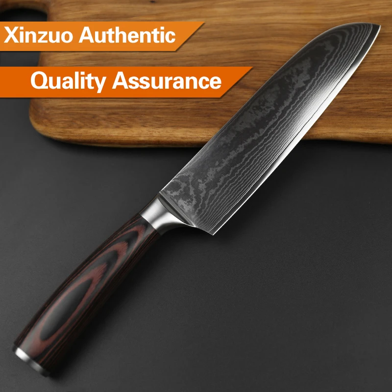 XINZUO 3 шт. наборы кухонных ножей 67 слоев Дамасская нержавеющая сталь 8''Chef