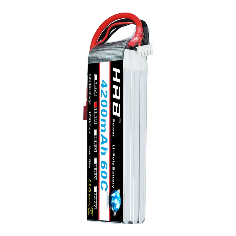 Аккумулятор HRB Lipo 3S 11 1 V 4200MAH 60C 120C LiPo для Traxxas 1/10 Радиоуправляемый автомобиль