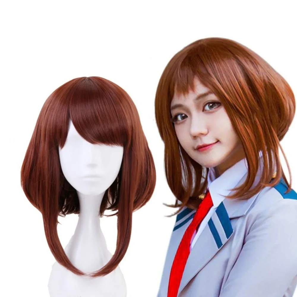 Shumeier My Hero Academic Uraraka Ochako синтетические парики для косплея женщин + одна кепка| |