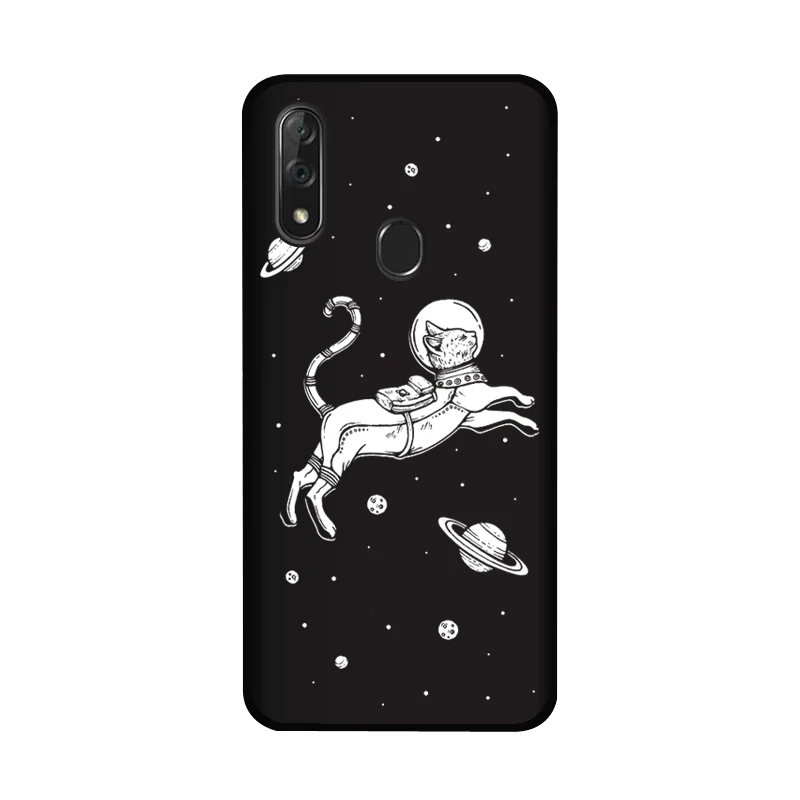 as picture showing Мягкий чехол PENSEN из ТПУ для zte blade V10 Vita, матовый чехол с рисунком для zte V10 V 10, чехол для телефона s, цветочный милый Космический Чехол с котом - Цвет: as picture showing