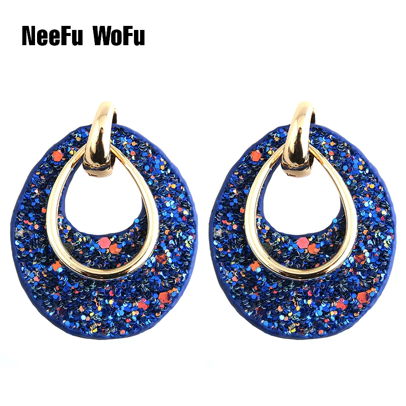 Кожаные серьги большие женские подвески с камнями модные рождественский