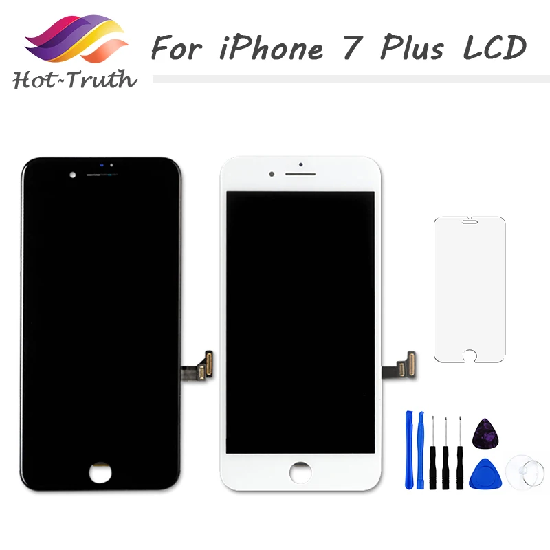 100% испытано нет битых пикселей черный белый ЖК-дисплей для Apple I Phone 7 Plus A1661 A1784 A1785