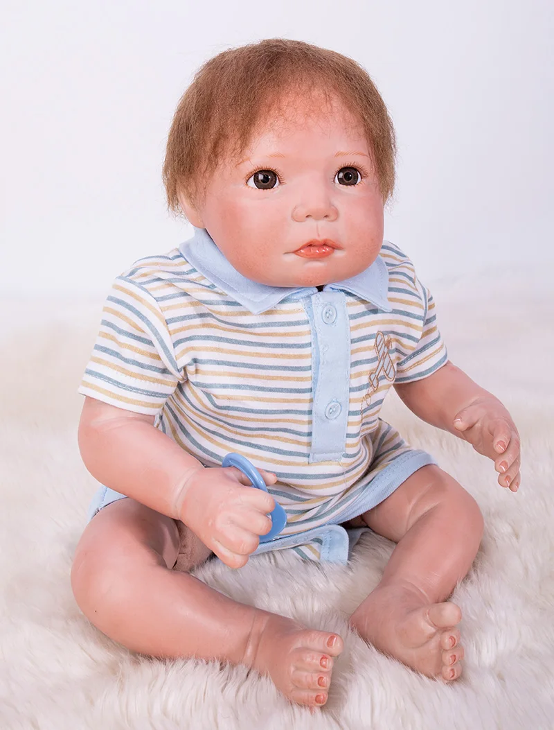 50 см силиконовые куклы Reborn babies bebe realista boneca реалистичные мягкие для тела Baby 20&quot |
