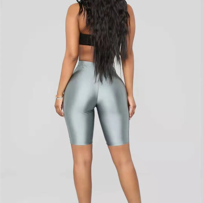 New Hot Women Sports Shorts Slim Fit Fluorescent Color High Waist Fitness Pants for Cycling YAA99 | Женская одежда