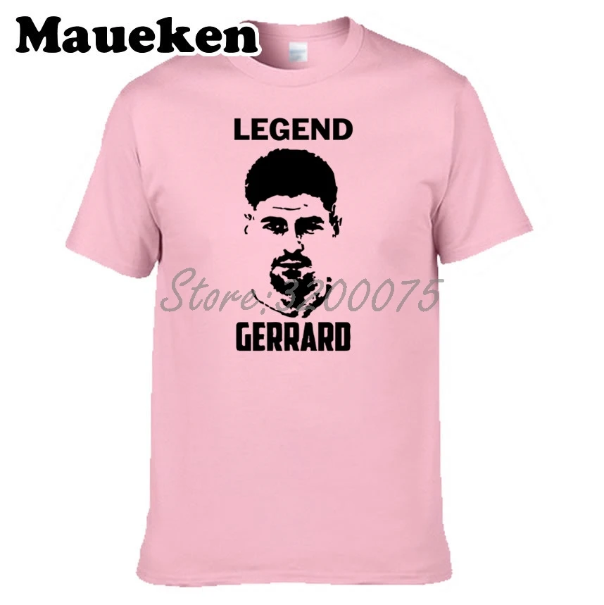 Мужская футболка Steven Gerrard Legend #8 Captain для фанатов Англии подарок с круглым вырезом