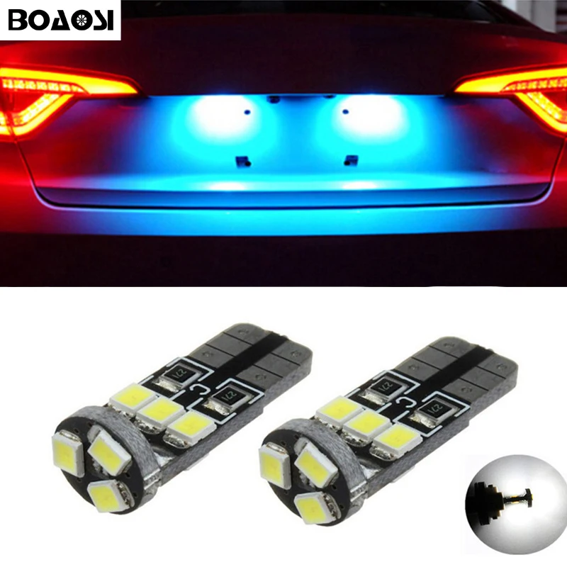 BOAOSI 2x Canbus светодиодный T10 2835SMD 9 номерной знак светильник лампы для SUBARU Outback
