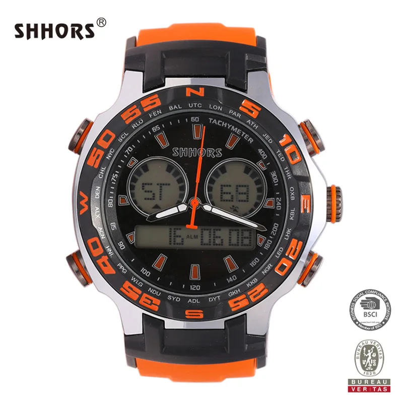 SHHORS часы Человек Личность Прохладный мужчины цинковый сплав Дело кварцевые окне