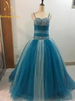 same as picture Новинка, милое бальное платье на тонких бретельках, бальное платье, бальные платья, милые 16 Платья для 15 лет, вечерние платья QA861 - Цвет: same as picture
