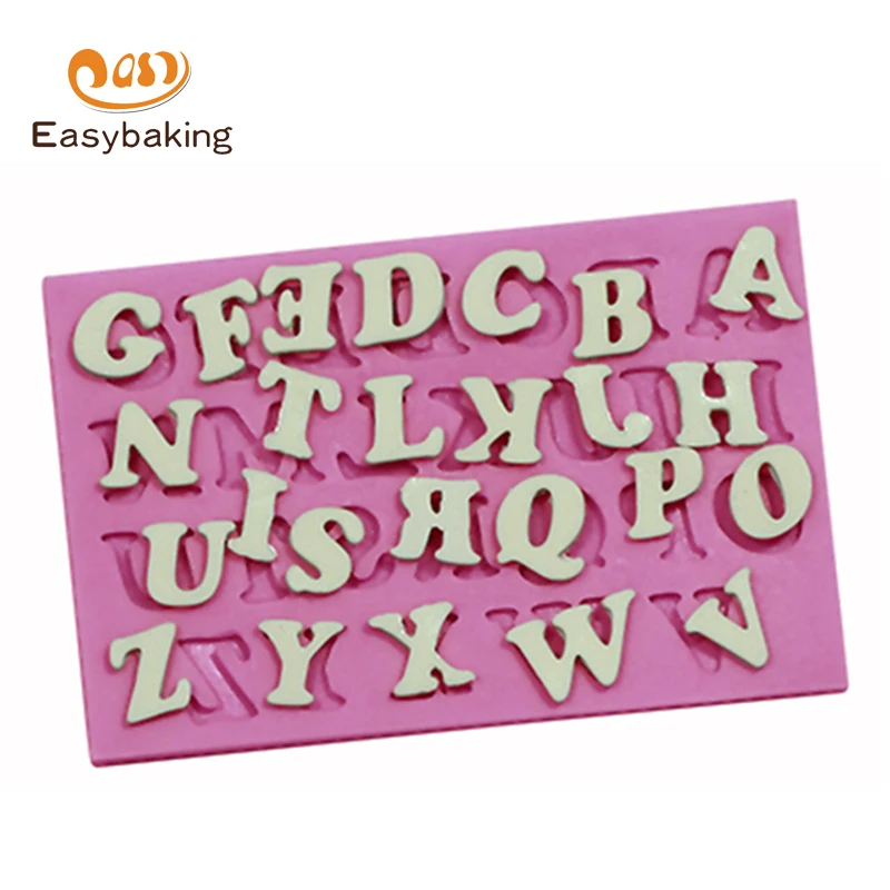Форма алфавита силиконовая для мастики 26 шт.|alphabet mold|silicone baking moldbaking mold |