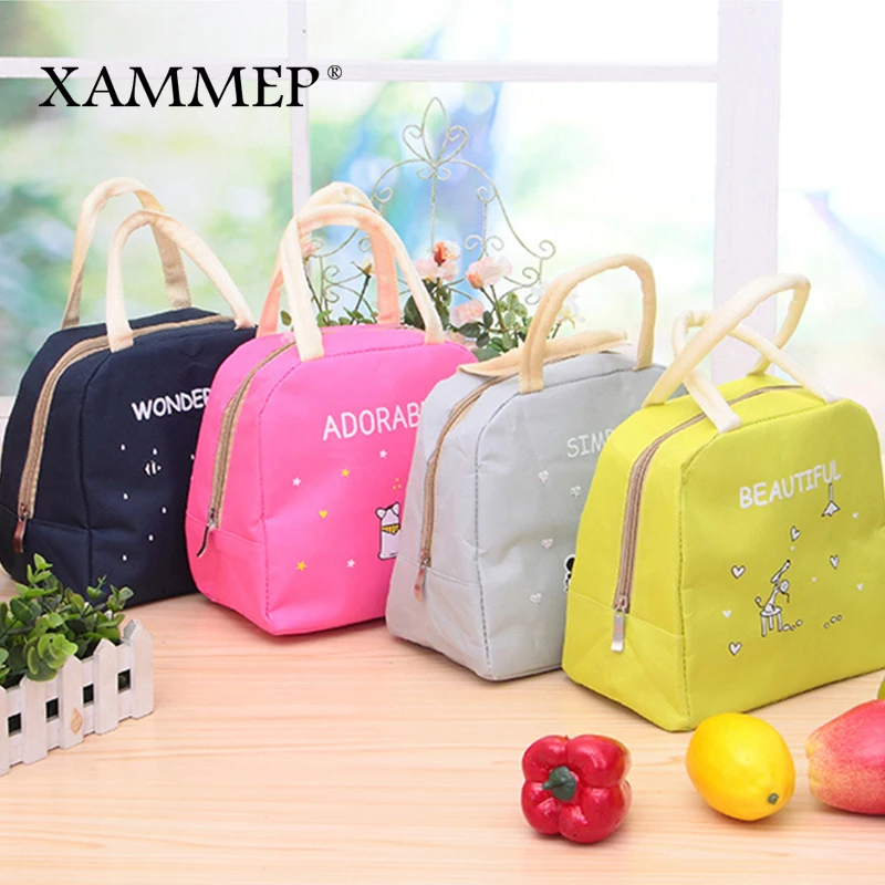 Lunch Bag Insulated Bags Portable Travel Picnic Storage Waterproof For Adult Kids Cooler Food Oxford Thermal Tote Xammep | Багаж и сумки