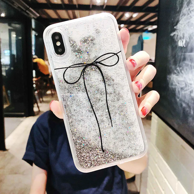 Новый ультратонкий чехол для телефона с зыбучим песком защитный iPhone 6 6S 7 8 7Plus X |