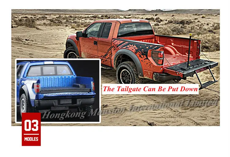 1:46 масштаб сплава металл литья под давлением модели автомобиля для Ford Raptor F 150
