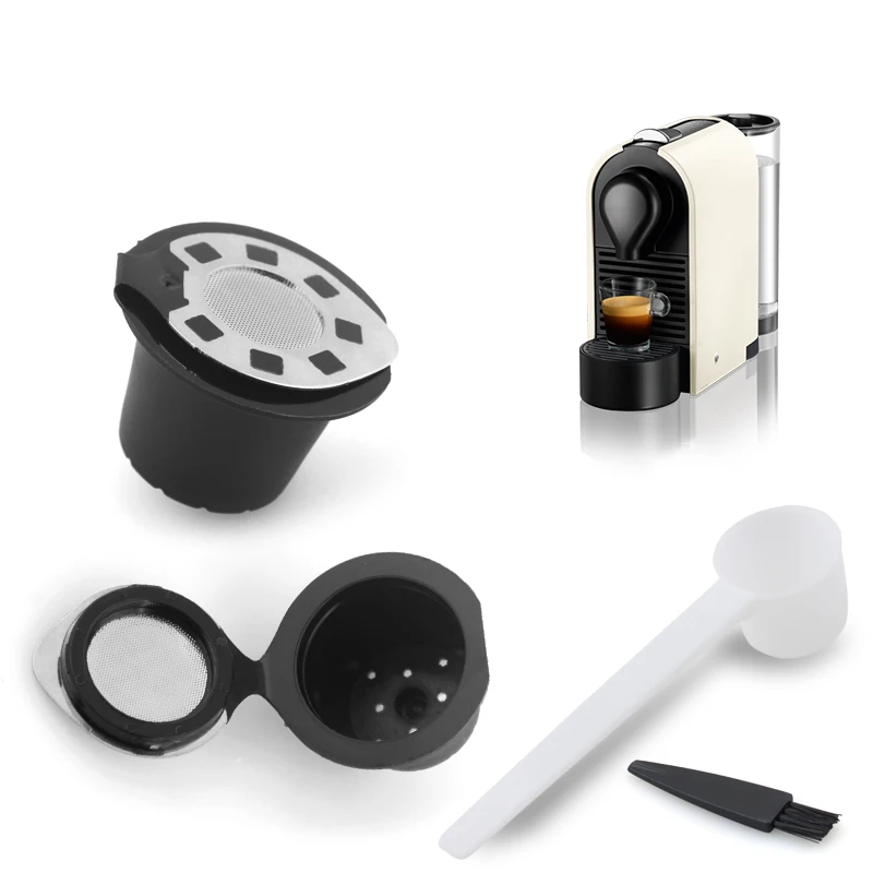 2 шт./упак. многоразовый фильтр в виде капсулы для кофе Nespresso 100 раз золото и
