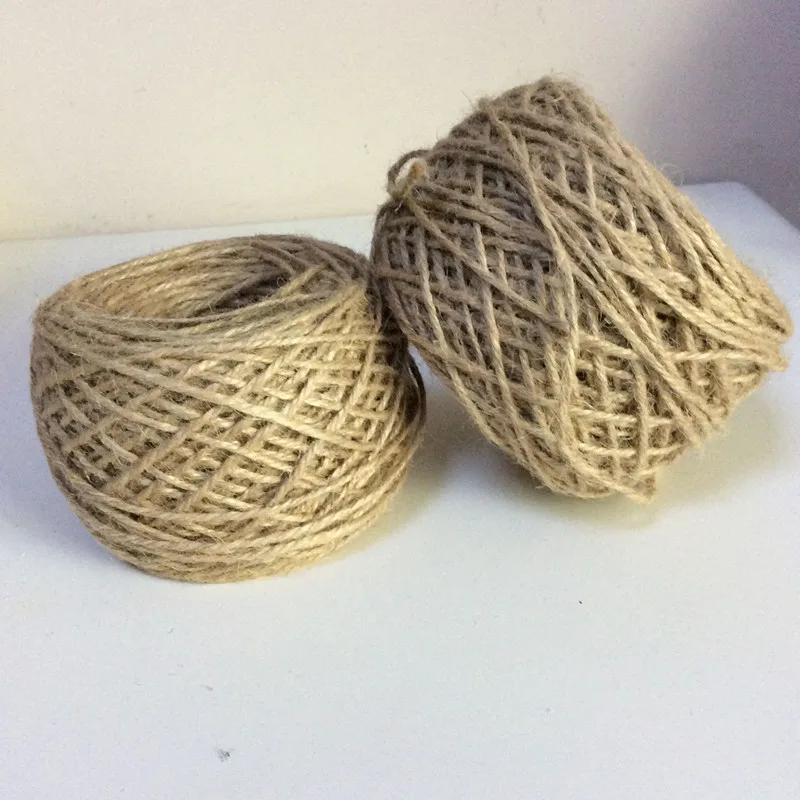 100 М Шпагат Натуральный Сизаль Сельский Метки Wrap Свадебные Украшения Дома