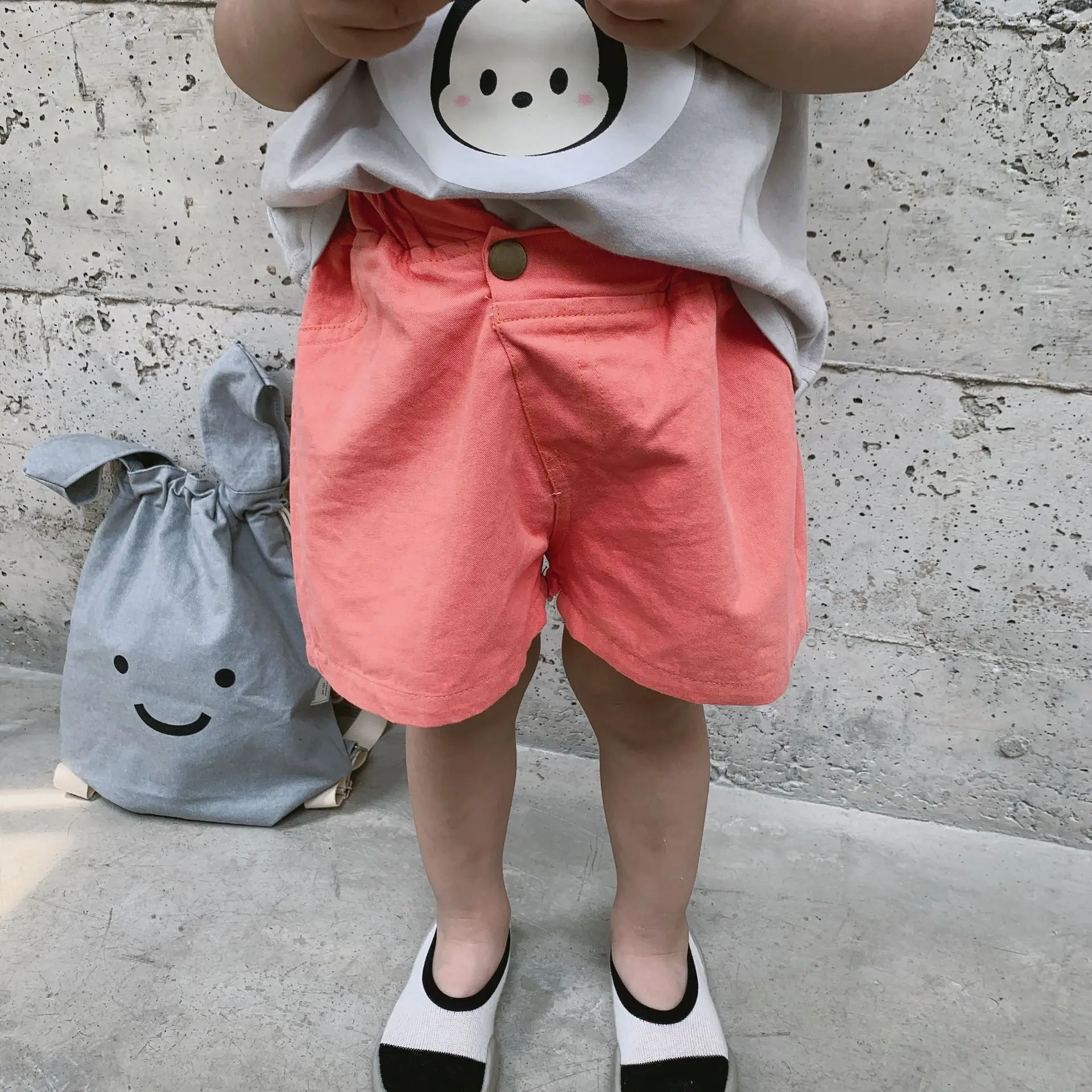 Summer boys girls fashion simple solid color shorts Korean style kids 4 colors all-match casual | Детская одежда и обувь