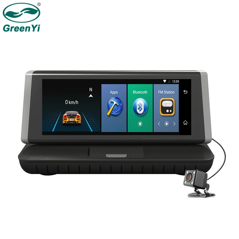 GreenYi Android 5,1 gps Navi 4G ADAS Bluetooth wifi FM 1080P Автомобильная Подставка на Dash " сенсорный экран FHD DVR монитор с задней камерой
