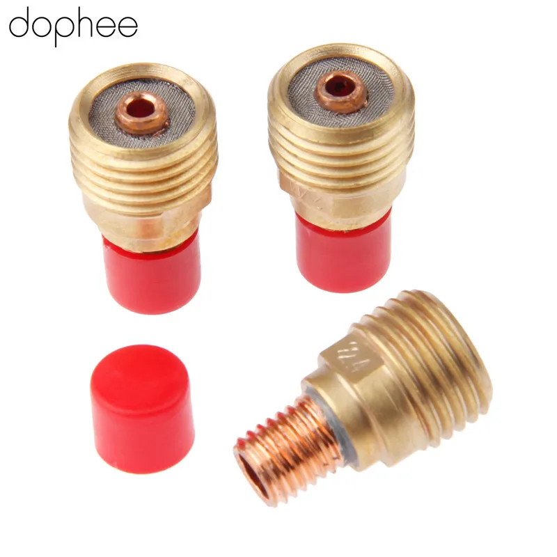 Dophee 3 шт. газовые линзы 45V44 3/32 &quot2 4 мм подходят для сварочных горелок TIG расходные