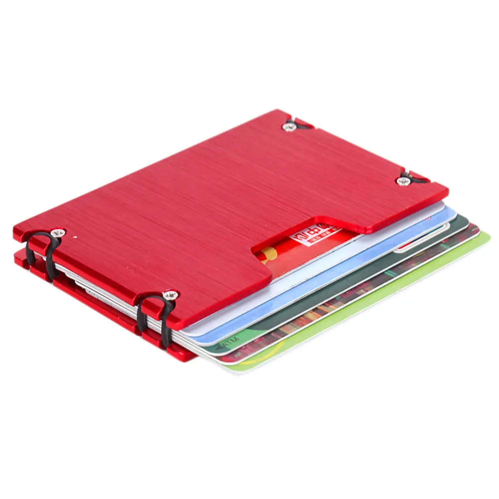 Тонкий металлический чехол бумажник для карт из алюминиевых сплавов 10Dec