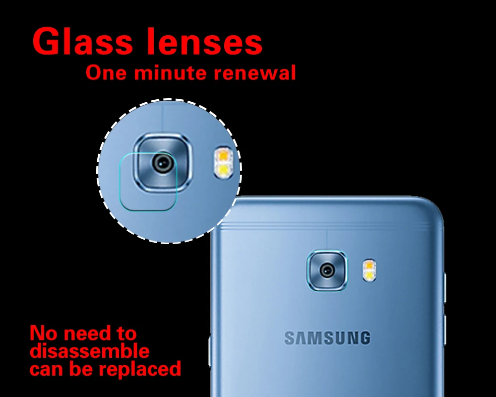 Задняя камера объектив пленка из закаленного стекла для Samsung Galaxy C5 C7 фотопленка Pro