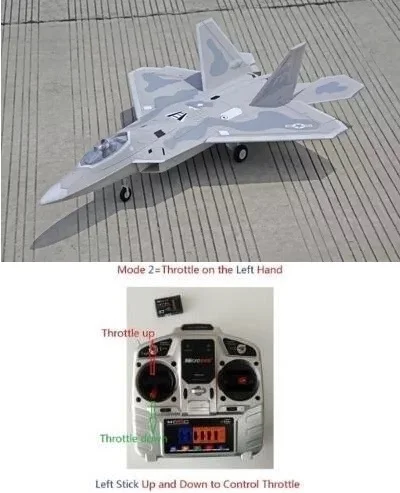 Электрический радиоуправляемый самолет Freewing F22 64 мм RTF готов к полету без
