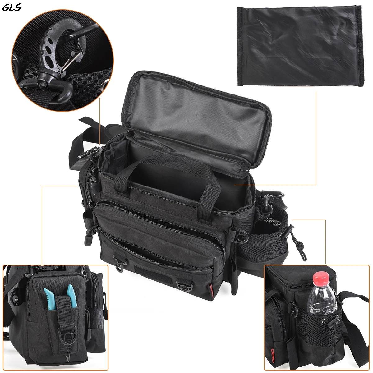 40cmx15cmx22cm Portable Multifunction Fishing Bag Canvas Lure Reel Shoulder Waist Backpack | Спорт и развлечения