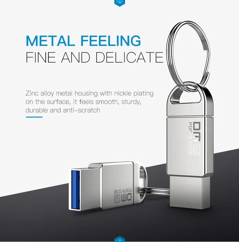 DM PD079 USB флеш-накопитель 128 Гб металл 64 Гб Флешка USB 3,0 карта памяти 32 Гб флеш-накопитель реальная емкость 16 Гб USB флешка