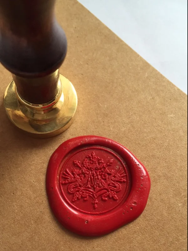 Embosser медная ковка инструмент воск печать штамп коробка Свадебное приглашение DIY