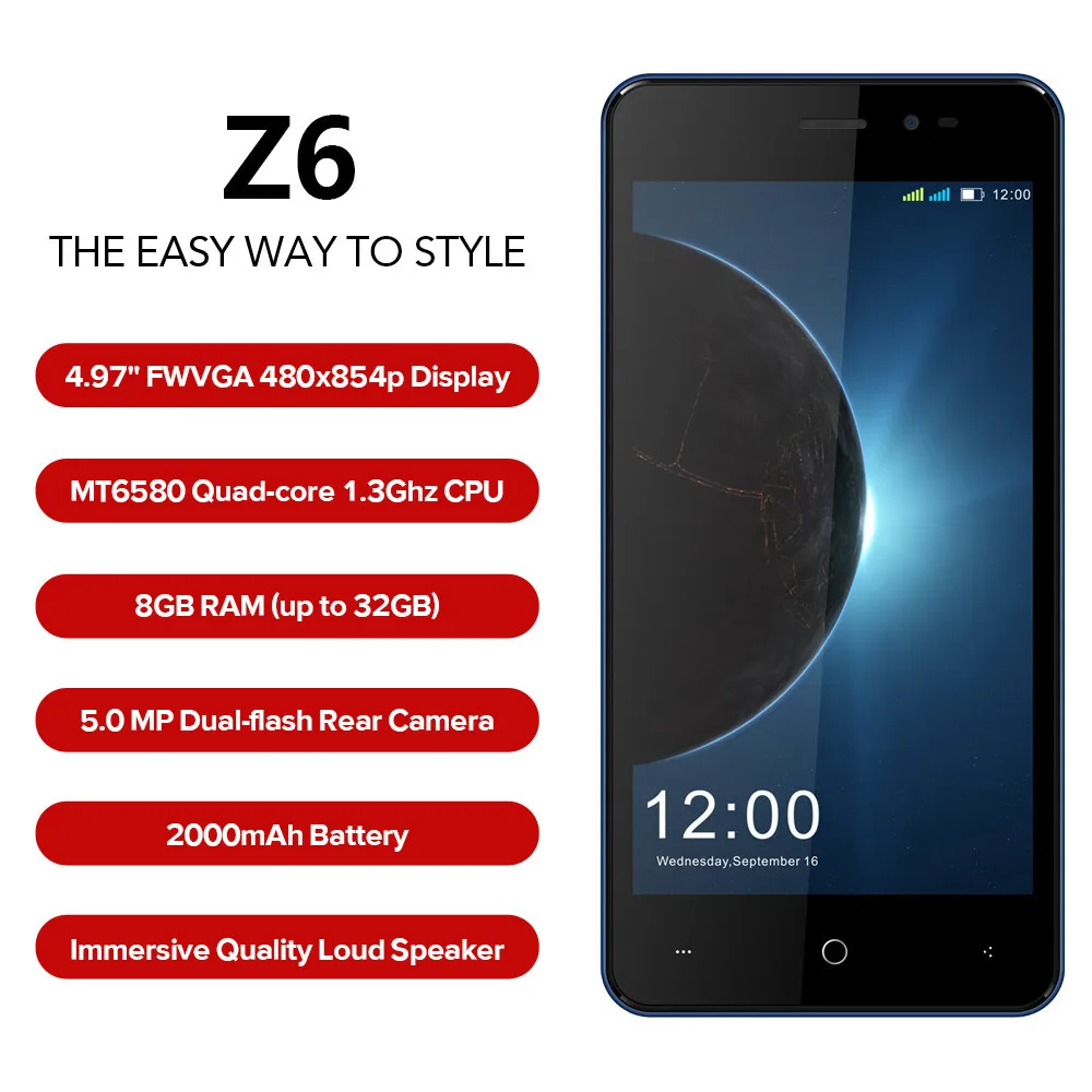 Usb HiFi музыкальный плеер MP3 walkman воспроизводитель mp3 плеер LEAGOO Z6 3g смартфон 4,97 Android четырехъядерный 1 Гб+ 8 Гб