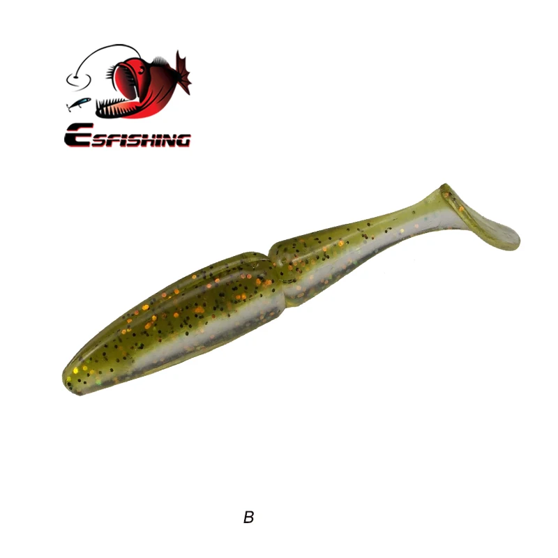 B Esfishing Easy Shiner, 100 мм, 125 мм, 155 мм, 200 мм, рыболовные приманки, мягкие приманки, мягкие приманки, ПВА, Isca, Искусственные воблеры, Pesca Bass - Цвет: B