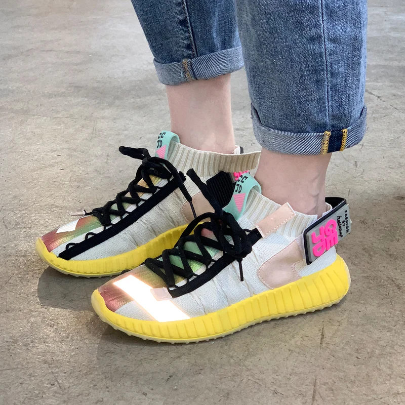 Обувь Лидер продаж женские кроссовки Повседневное Scarpe Donna Basket Femme Спортивная