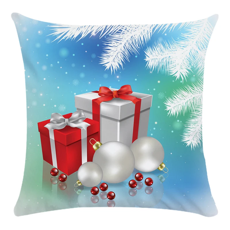 Рождественский стиль наволочка Санта Клаус рождественские подарки приветствия