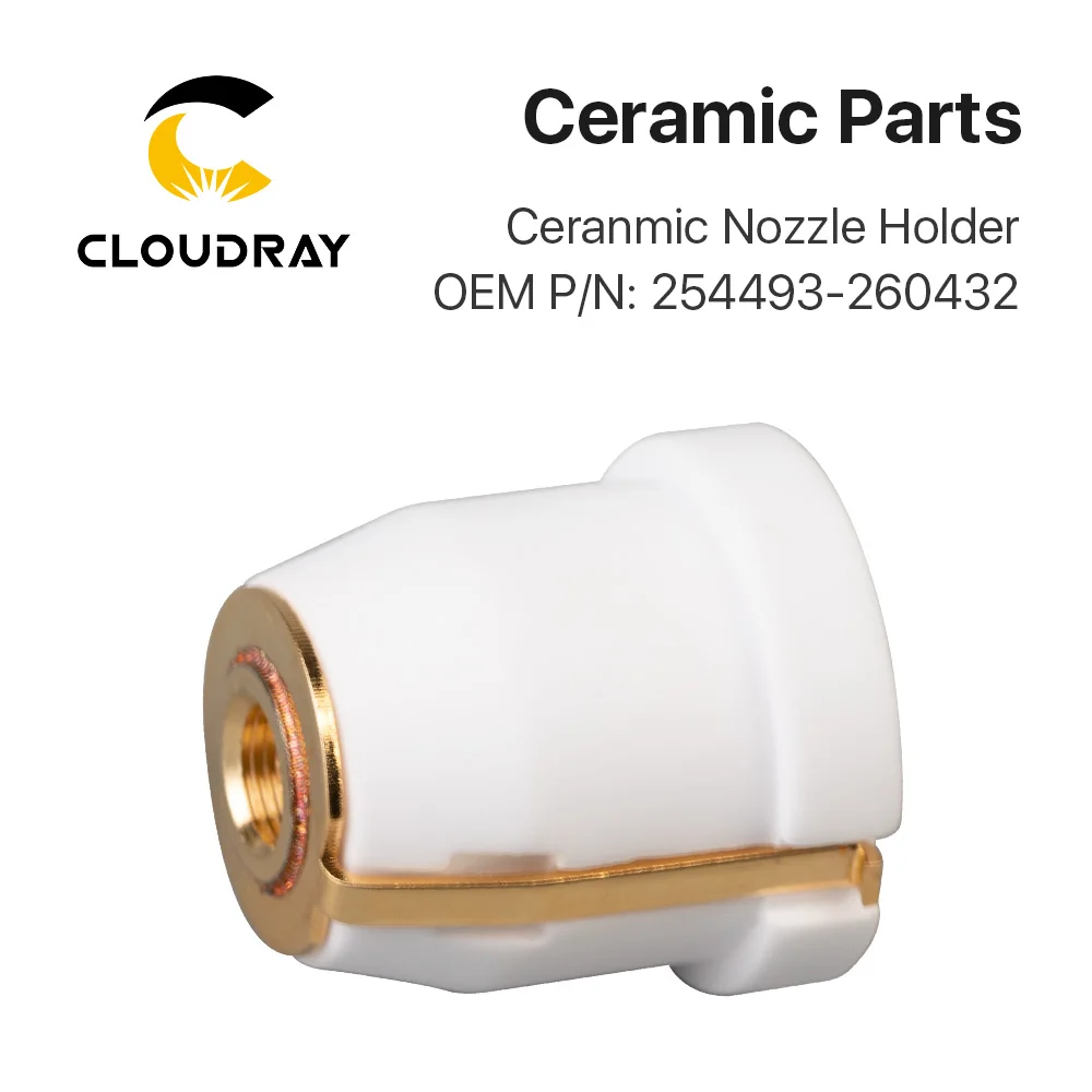 Cloudray Лазерная керамическая насадка держатель OEM PIN 254493/260432 для волоконной лазерной режущей головки