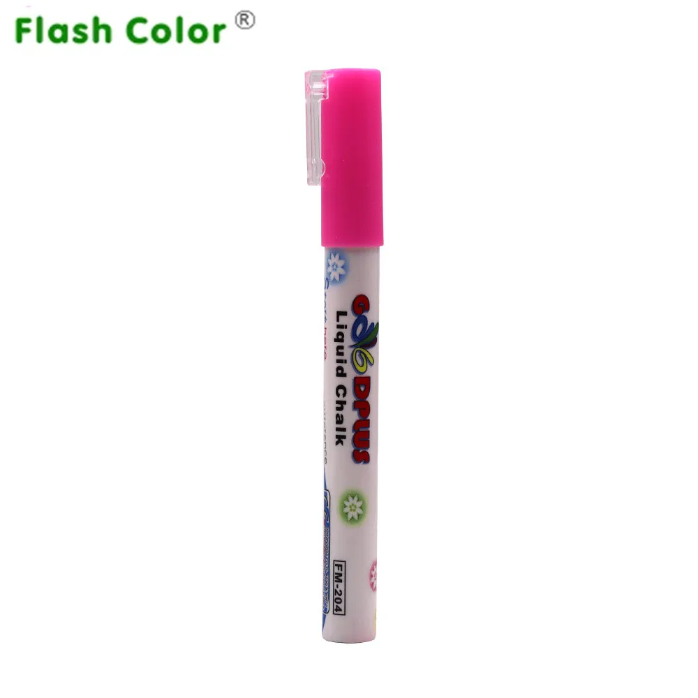 

Flashcolor 1 шт Жидкий Мел Маркер ручки стираемые розовые хайлайтеры LED доска для письма Стекло окно арт Маркер ручки
