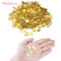 wedding decors just married hearts gold silver table confetti wedding favors scatters anniversary party supplies confetti
