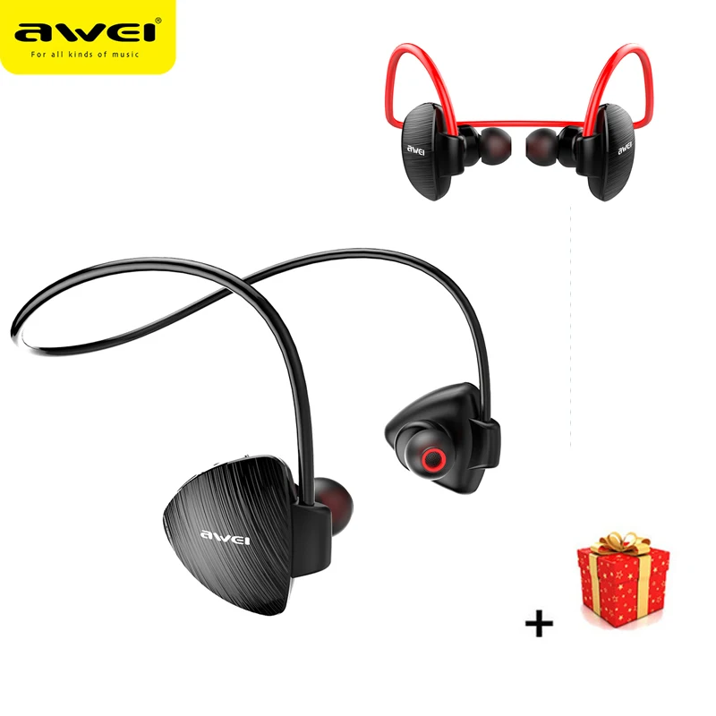 Awei стерео спортивные hands free наушник блютуз беспроводные наушники гарнитура бега