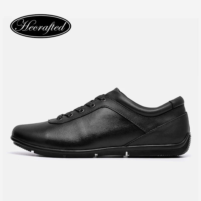 Genuine Leather Men Casual Shoes 36~48 Hecrafted 2018 Fashion Walking #AB303 | Обувь
