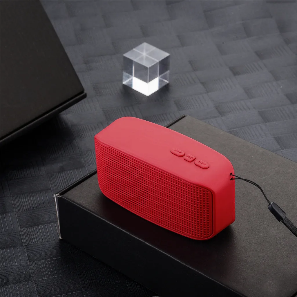 Портативный беспроводной Bluetooth стерео звуковой динамик SD-карта ручной ремешок