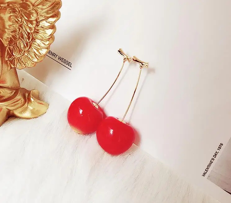 Новые милые/романтичные Круглые Женские Висячие серьги из смолы богемные в виде