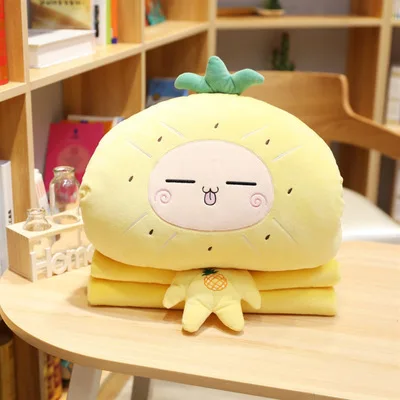 Милый фруктовый плюшевые Одеяло стильная футболка с изображением персонажей