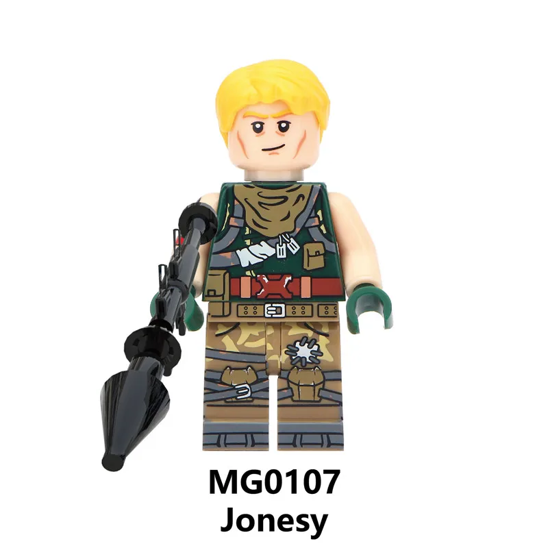 8 шт./лот Legoing фигурки игры Battle Royale Skull Trooper City Explorer Ninja Builder Jonesy детские игрушки
